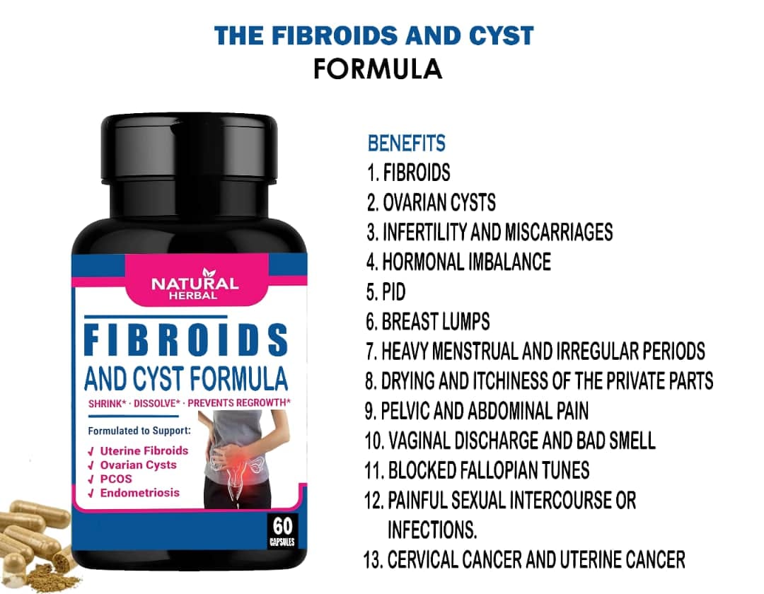 Health Life Herbal Remedies Facebook ad: THE FIBROIDS AND CYST FORMULA ( perfect solution