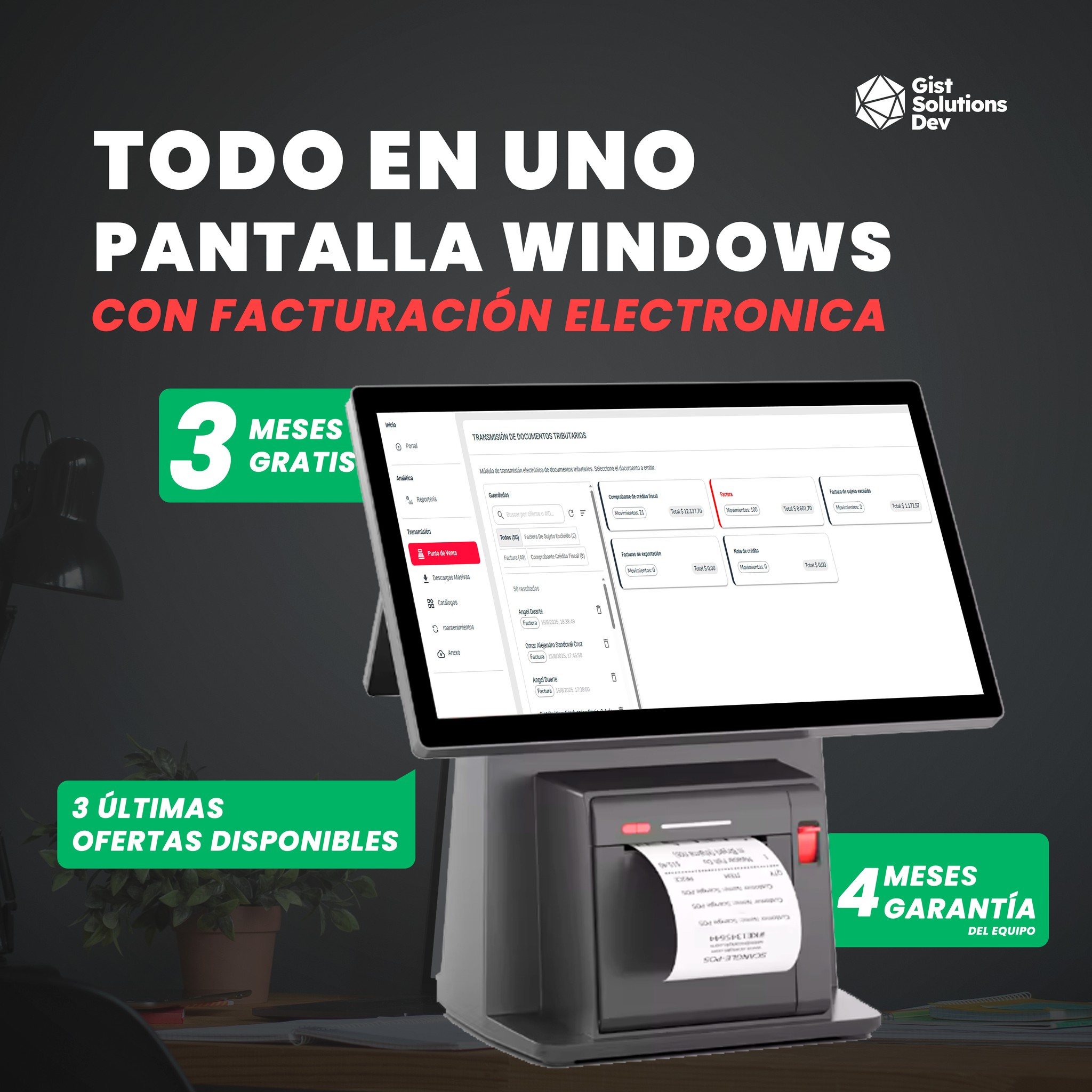 Gist Solutions Dev Facebook ad: ¡Últimas 3 unidades!