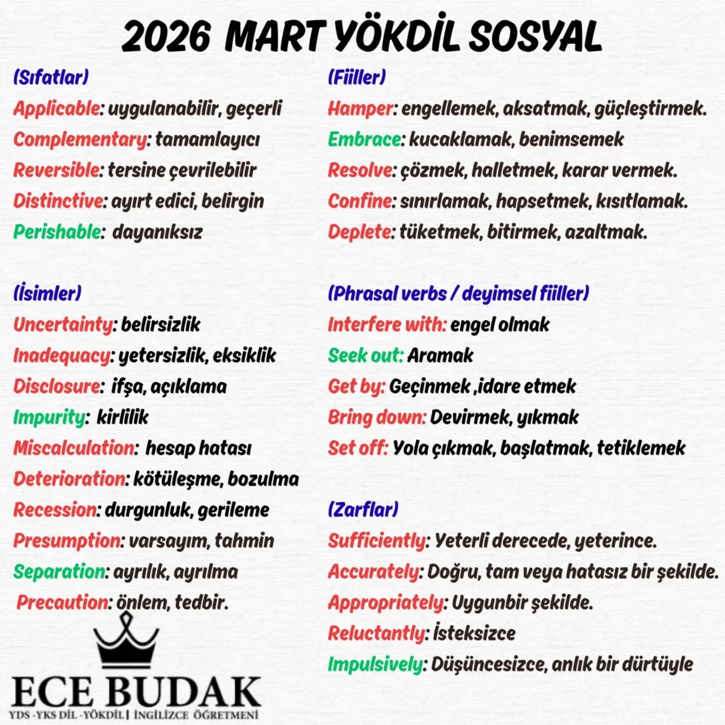 Ece Hoca Yds Yökdil Ydt Yks-Dil E-Yds Facebook ad
