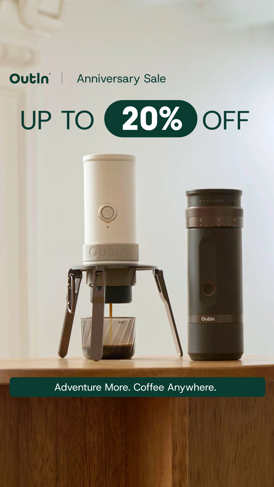 Outin Portable Electric Espresso Machine Facebook ad