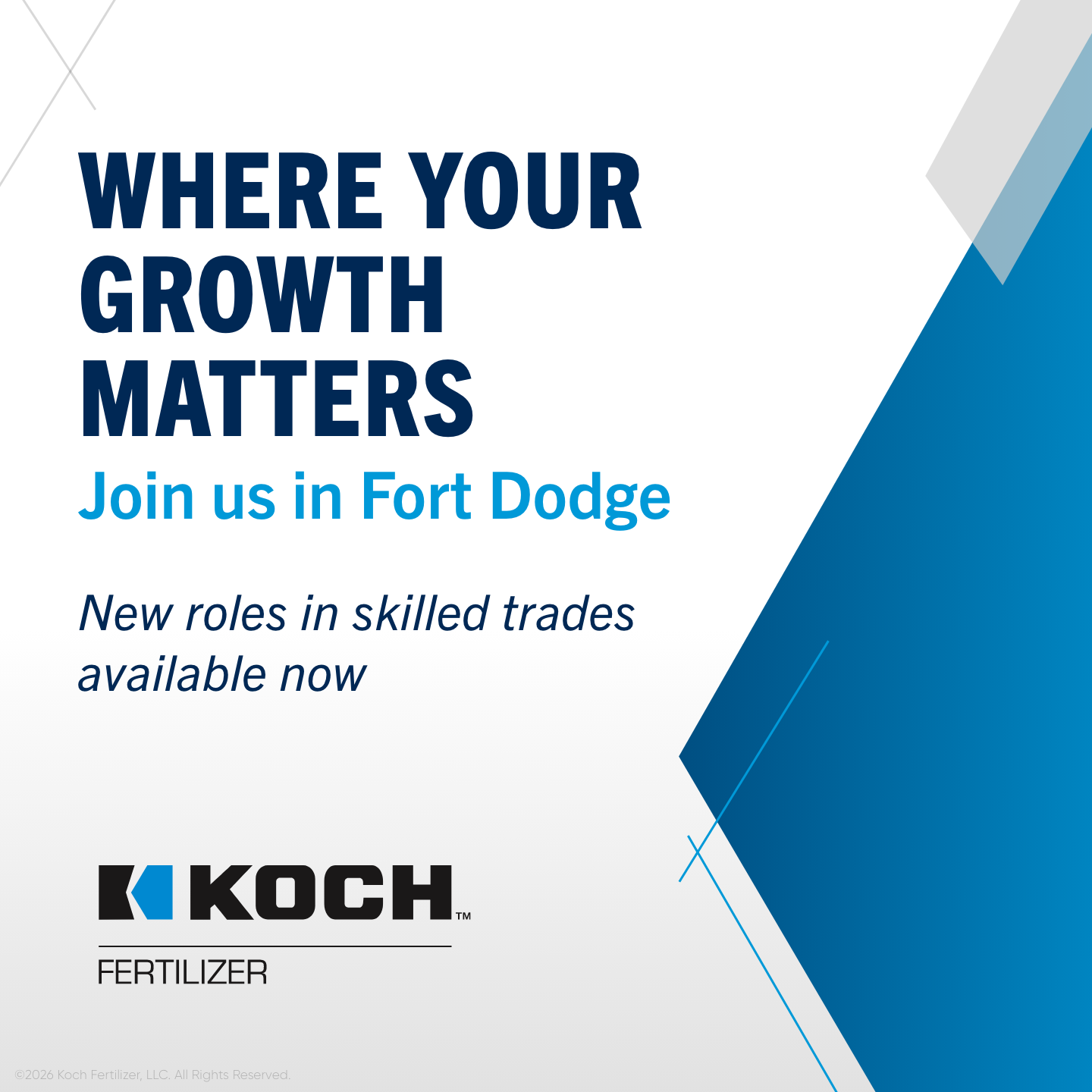 Koch Fertilizer Fort Dodge Facebook ad from Mar 30, 2026