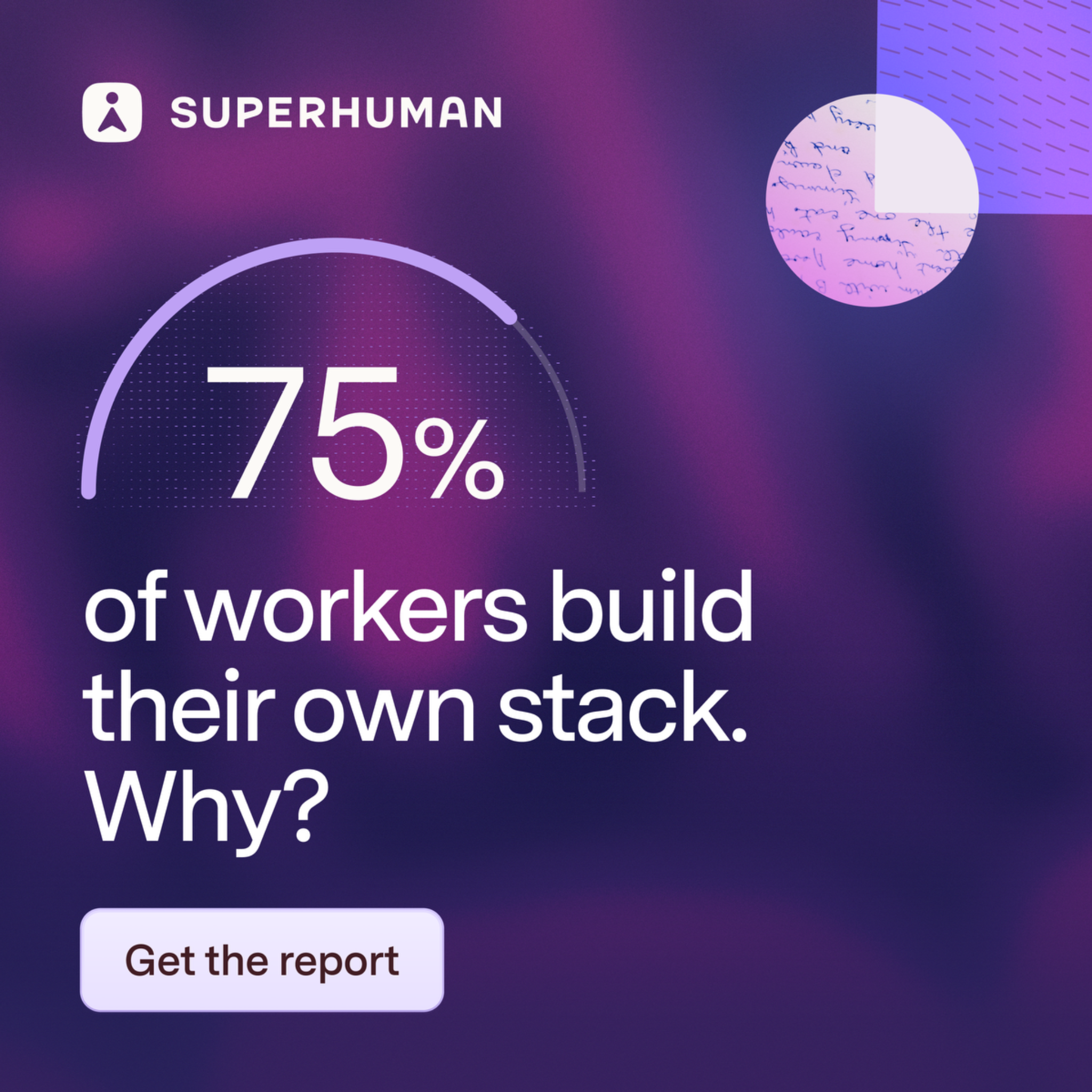Superhuman Facebook ad