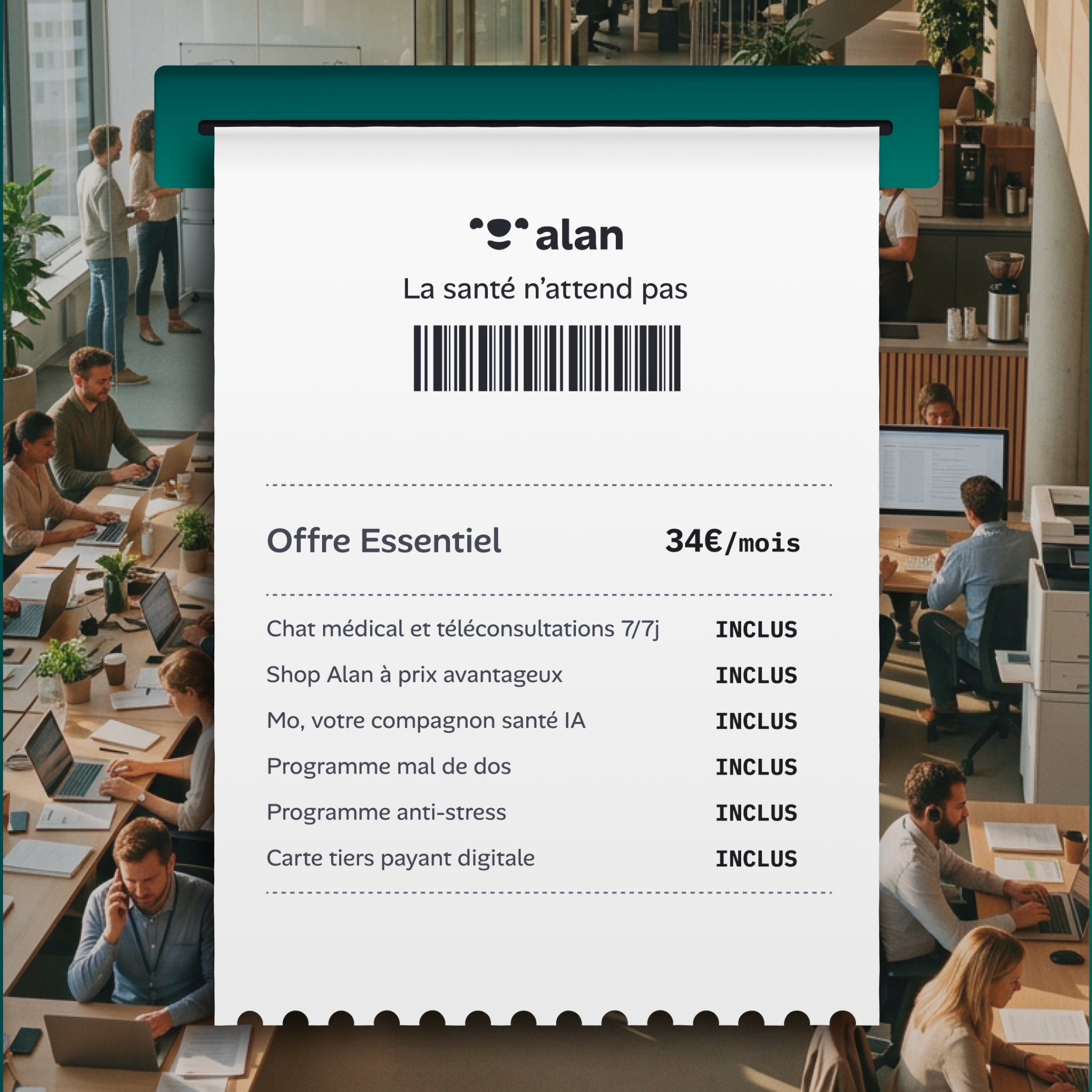 Alan Facebook ad: Découvrez tous les avantages Alan
