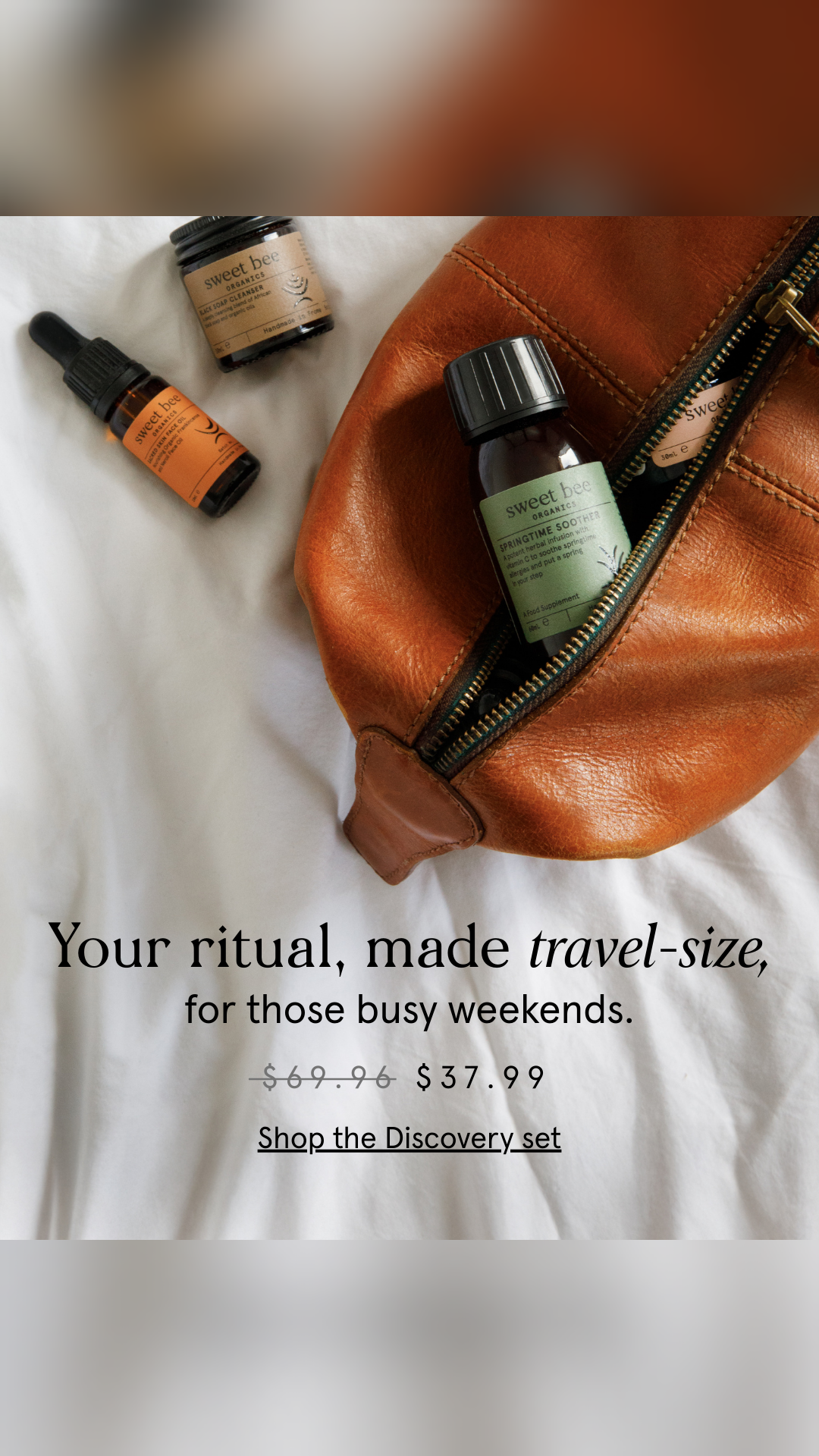 Sweet Bee Organics Facebook ad
