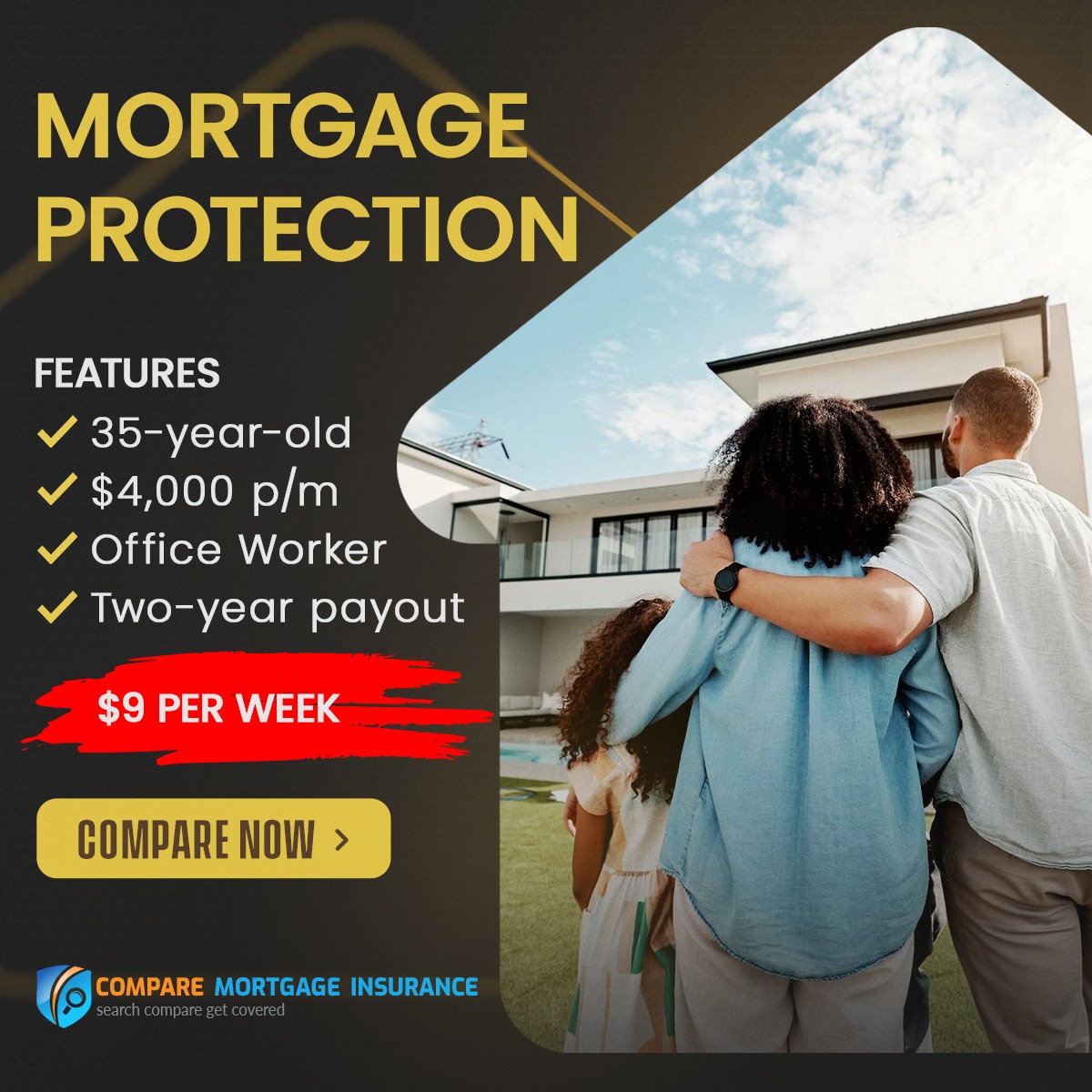 Compare Mortgage Protection Facebook ad