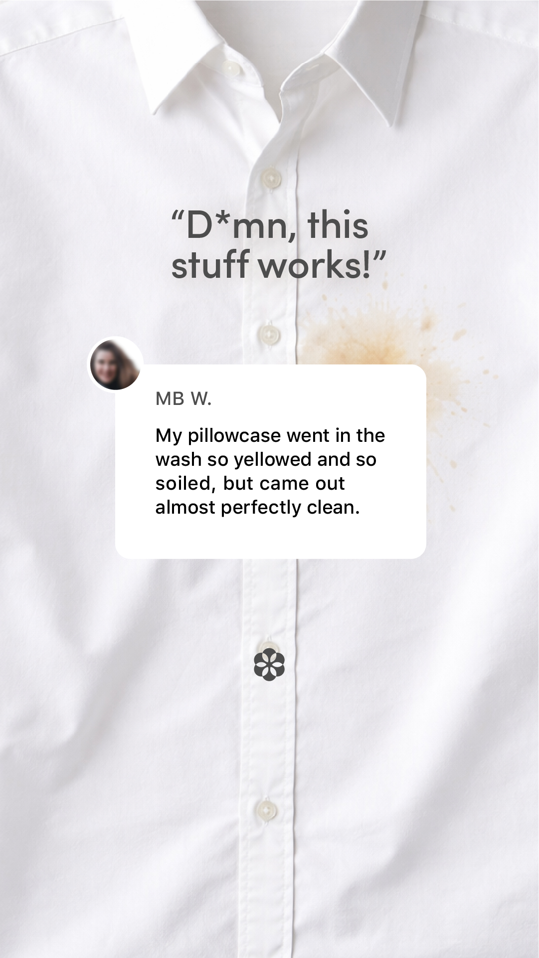 Dirty Labs Facebook ad: Clean: nothing left behind.