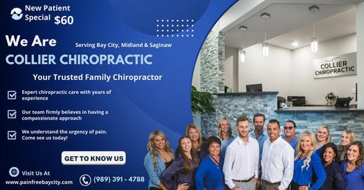 Collier Chiropractic Bay City Facebook ad: $60 New Patient Special