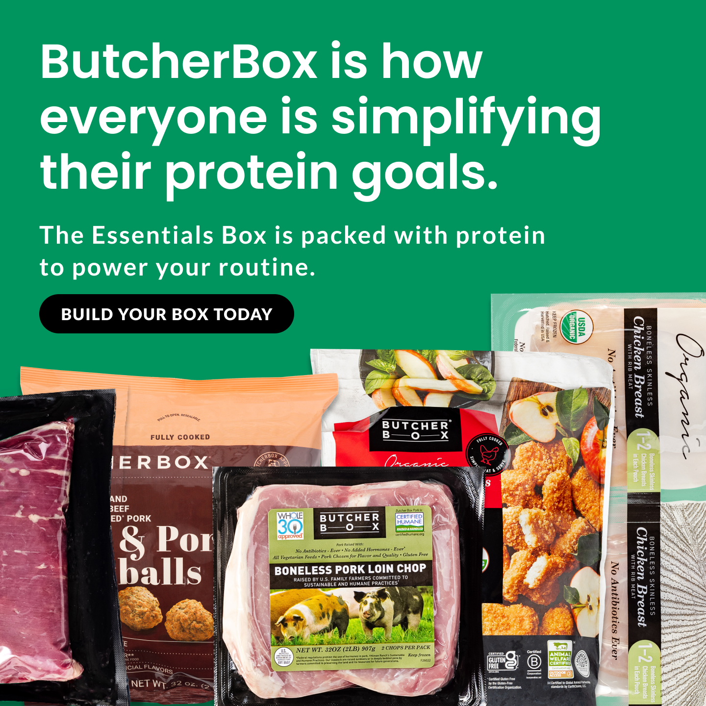 ButcherBox Facebook ad