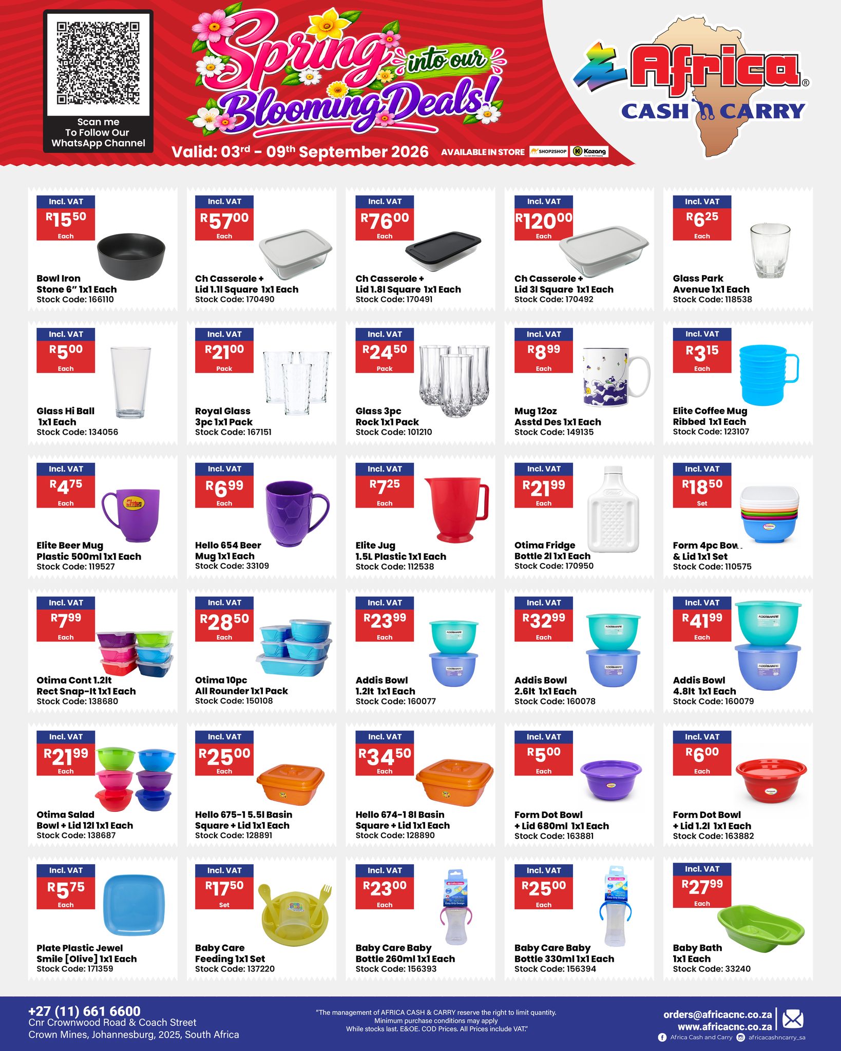 Africa Cash and Carry Facebook ad: Spring into our Blooming Deals!