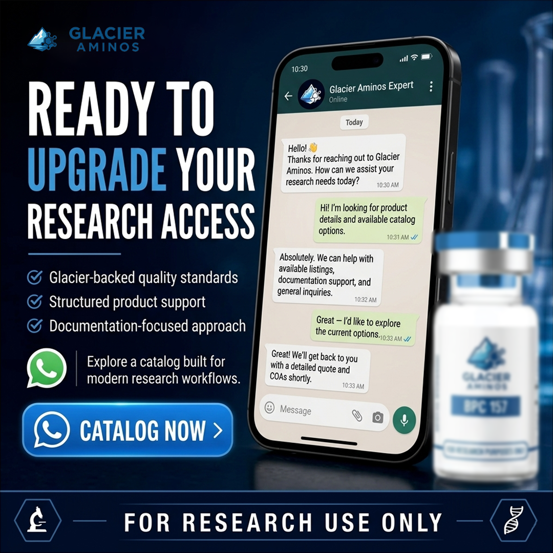 Glacier Aminos Facebook ad: Trusted Research Support