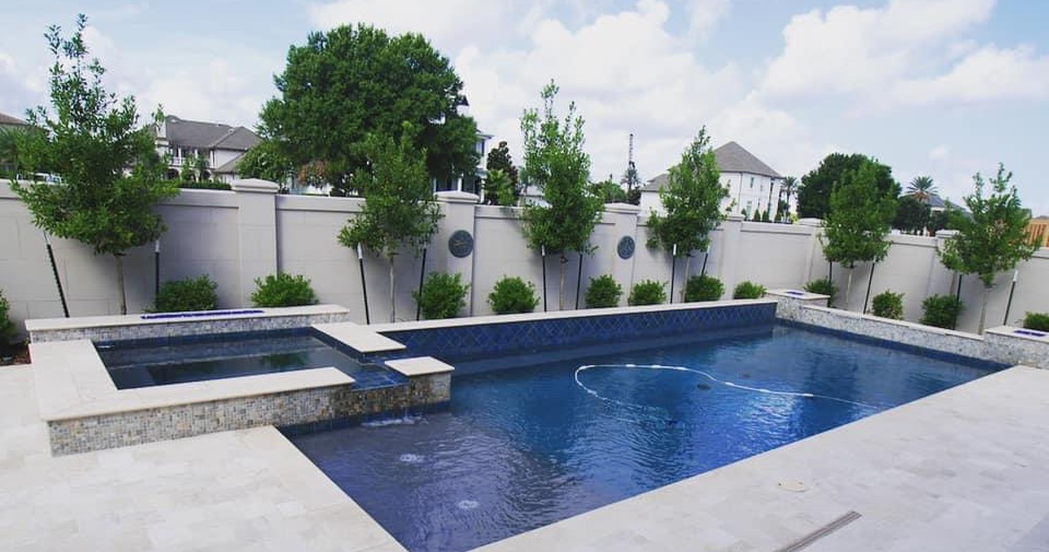 Backyard Living Facebook ad: Backyard Living brings you custom built pools, high-end…