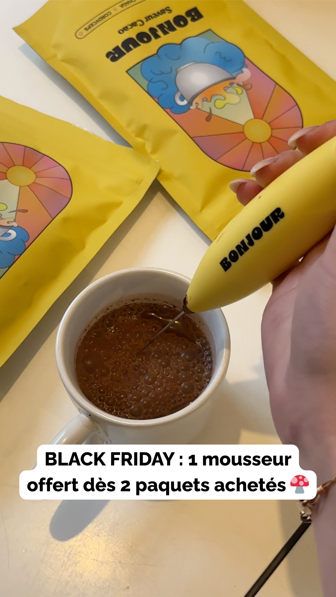 Bonjour Facebook ad