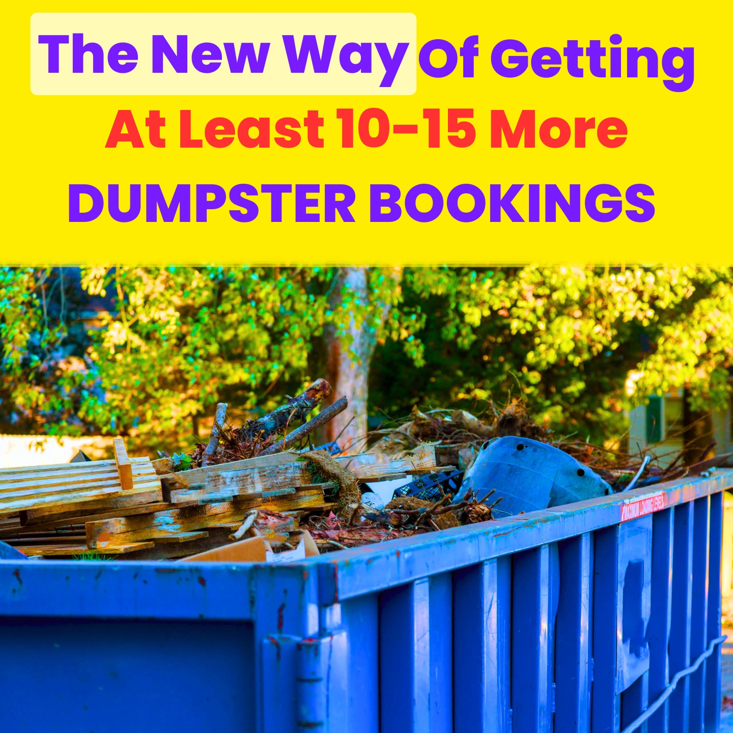 Rent MORE Dumpsters Facebook ad