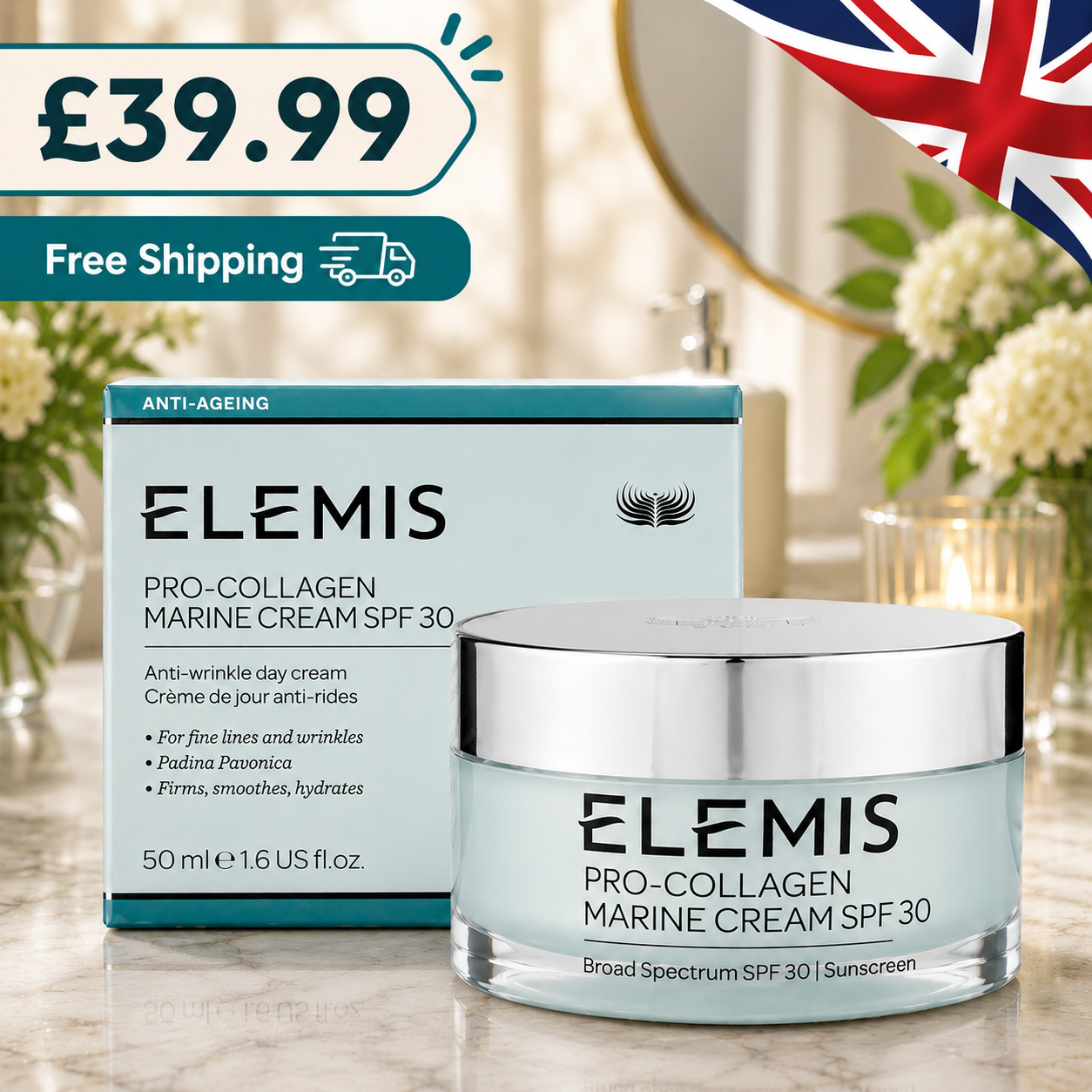 Urban Essentials Facebook ad: £39.99 Limited Time Offer Flat Sale 50% ON ALL PRODUCTS…