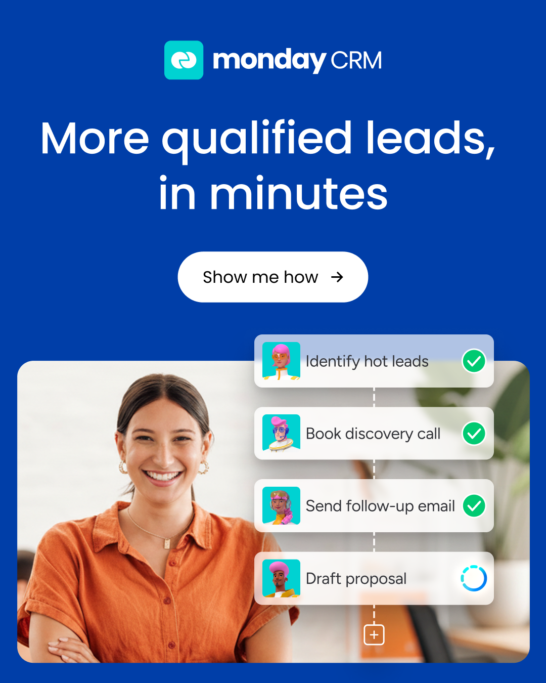 monday CRM Facebook ad
