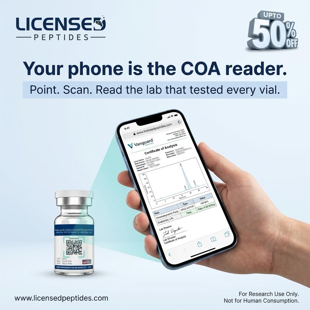 Licensed Peptides Facebook ad