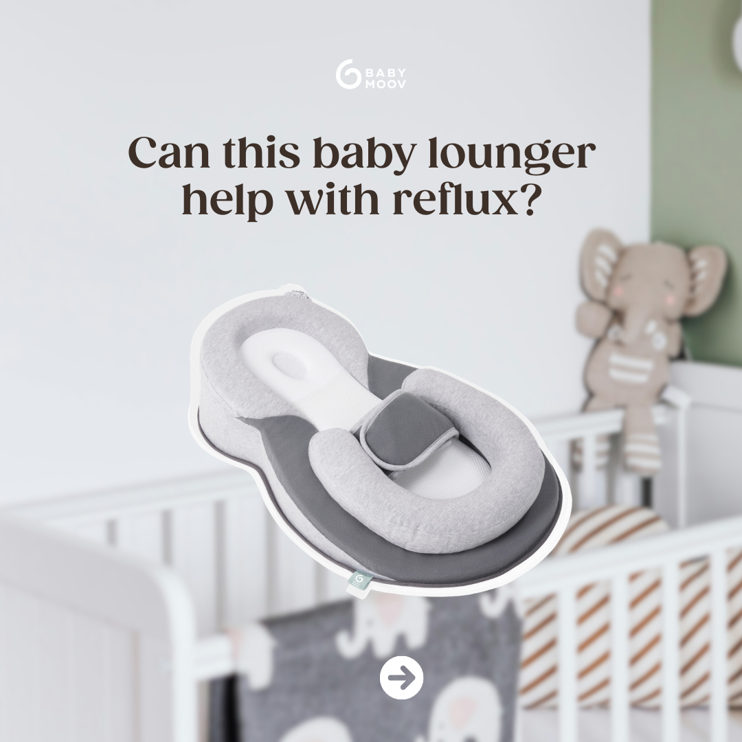 Babymoov Philippines Facebook ad: Reflux occurs when stomach contents flow back into…