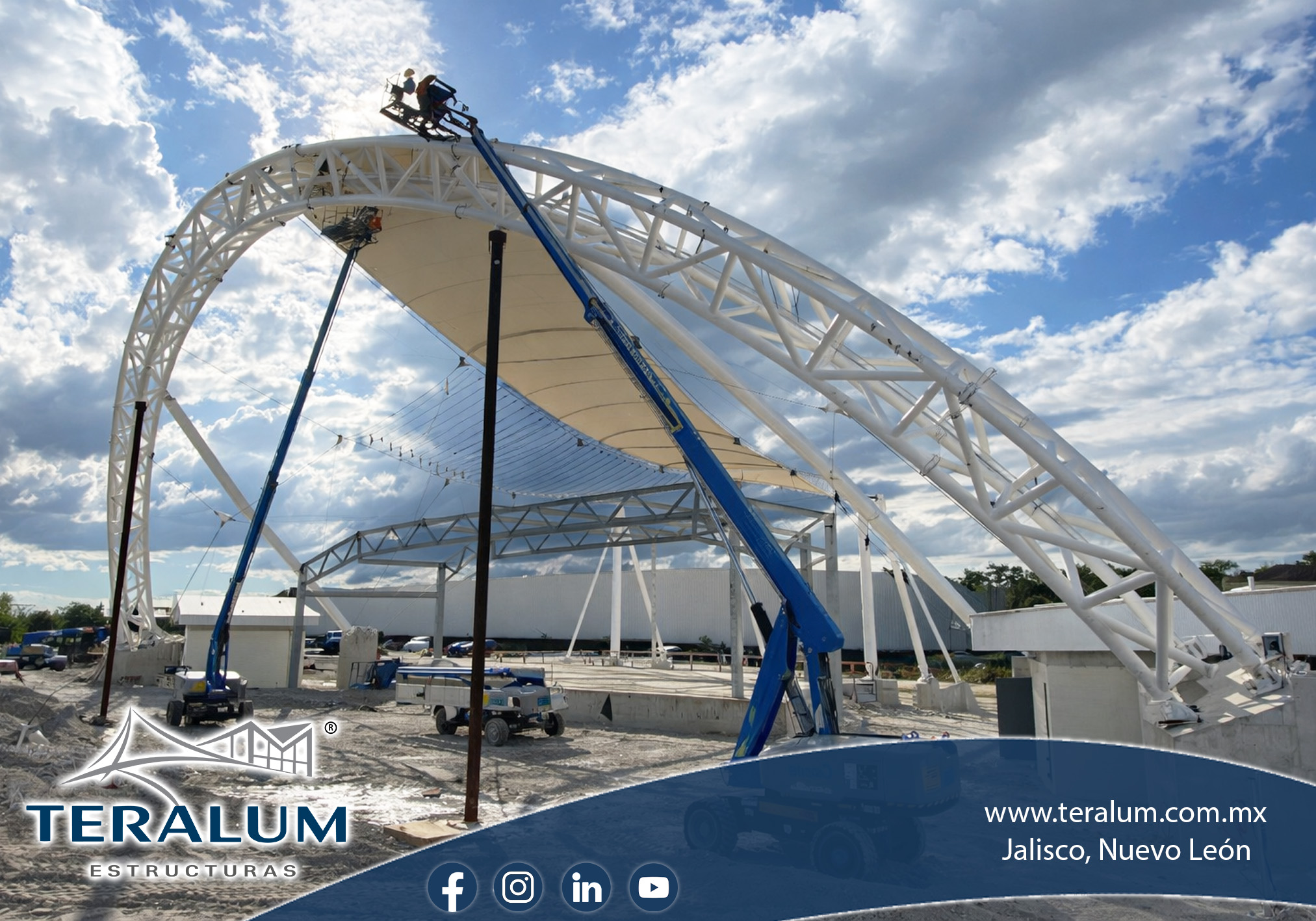 Teralum Estructuras Facebook ad: ¿Tu espacio no se utiliza por el sol…