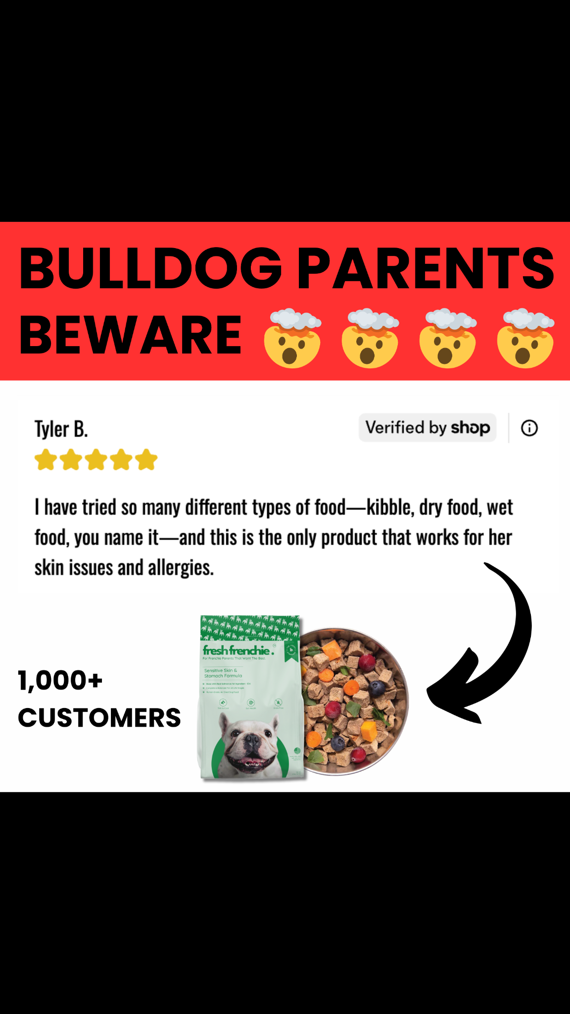 Fresh Frenchie Facebook ad