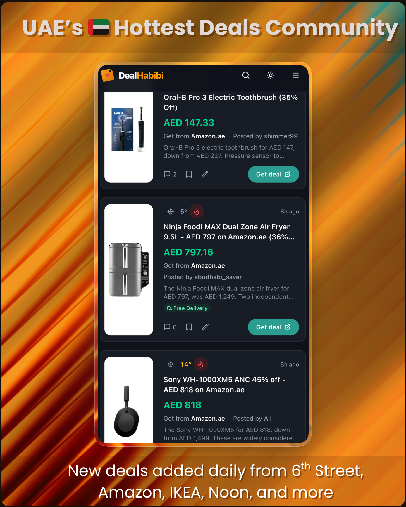 DealHabibi Facebook ad: UAE's Hottest Deals