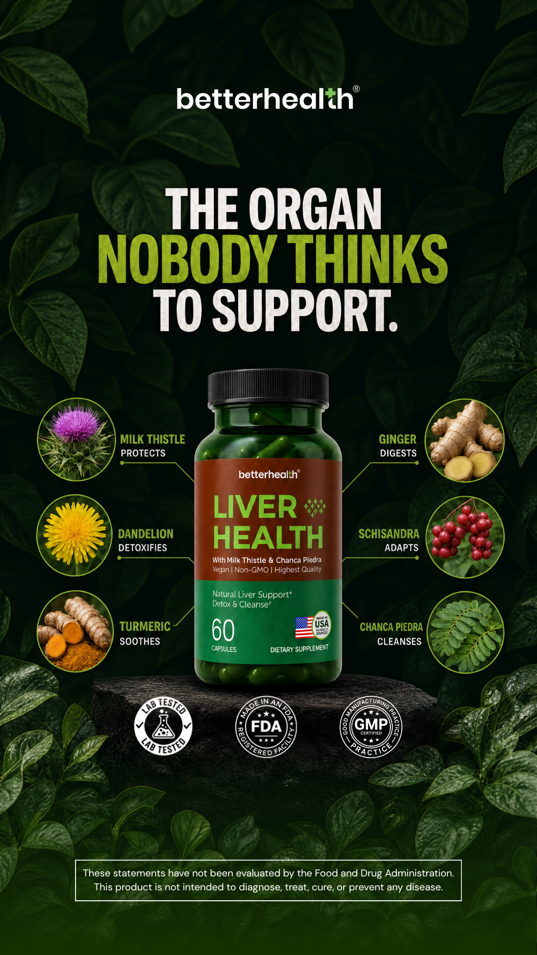 Betterhealth Facebook ad: Give Your Liver a Head Start on Monday