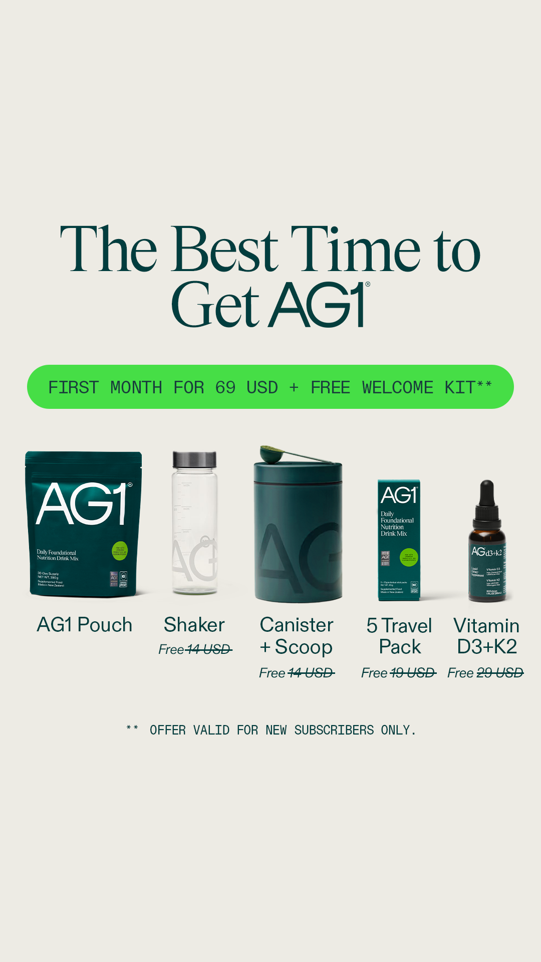AG1 by Athletic Greens Facebook ad