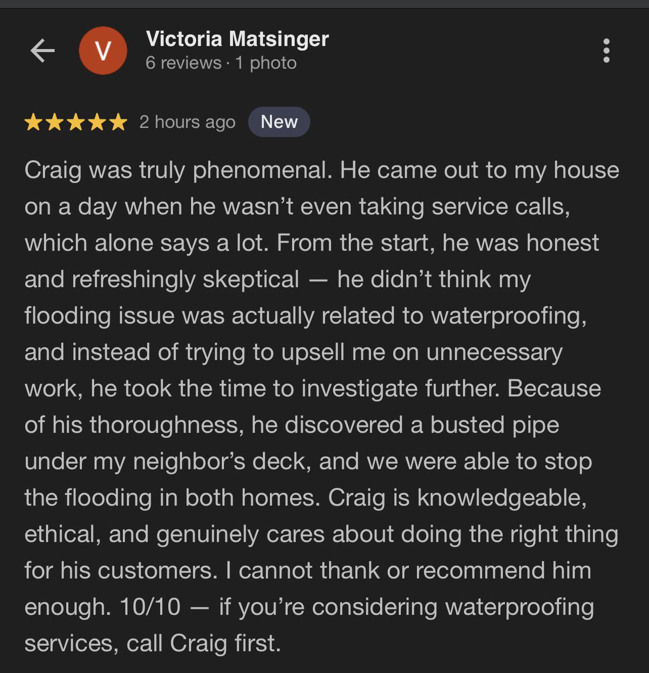 All About Waterproofing Facebook ad: Call me directly for all of your Waterproofing…