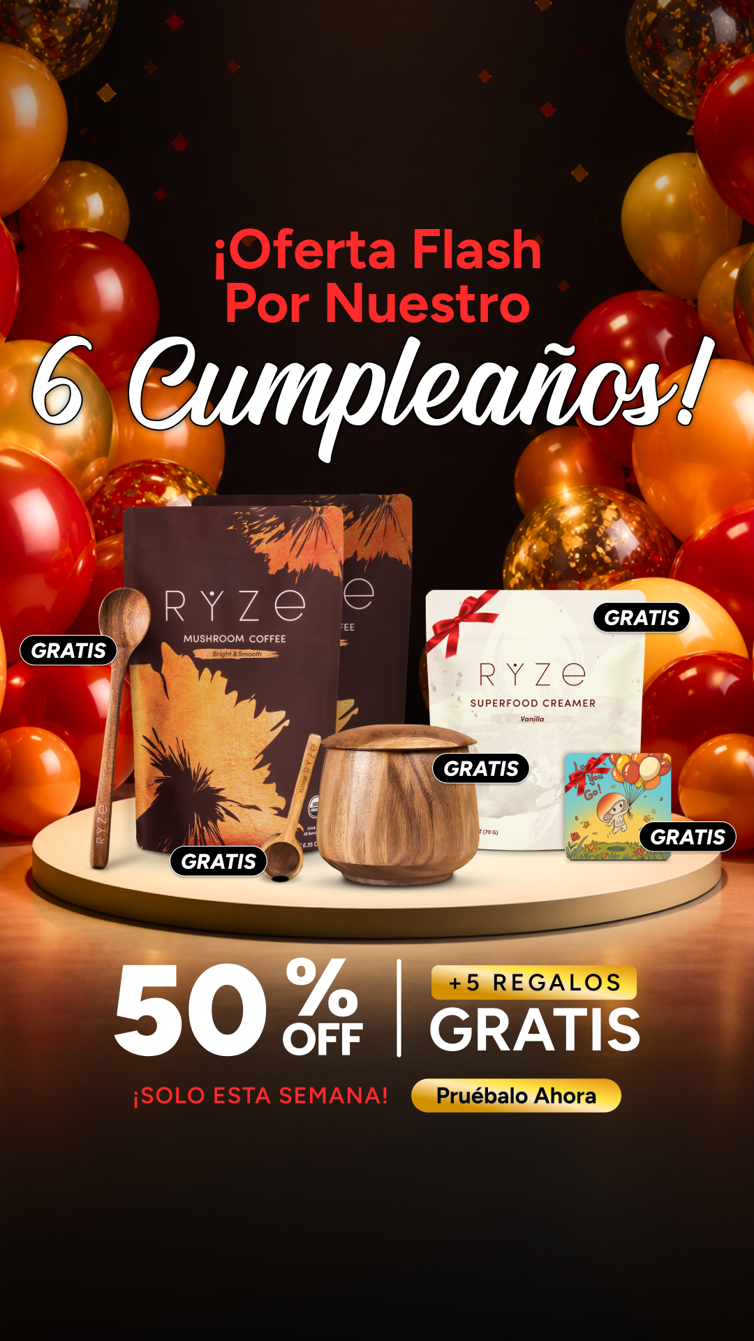 RYZE Superfoods Facebook ad