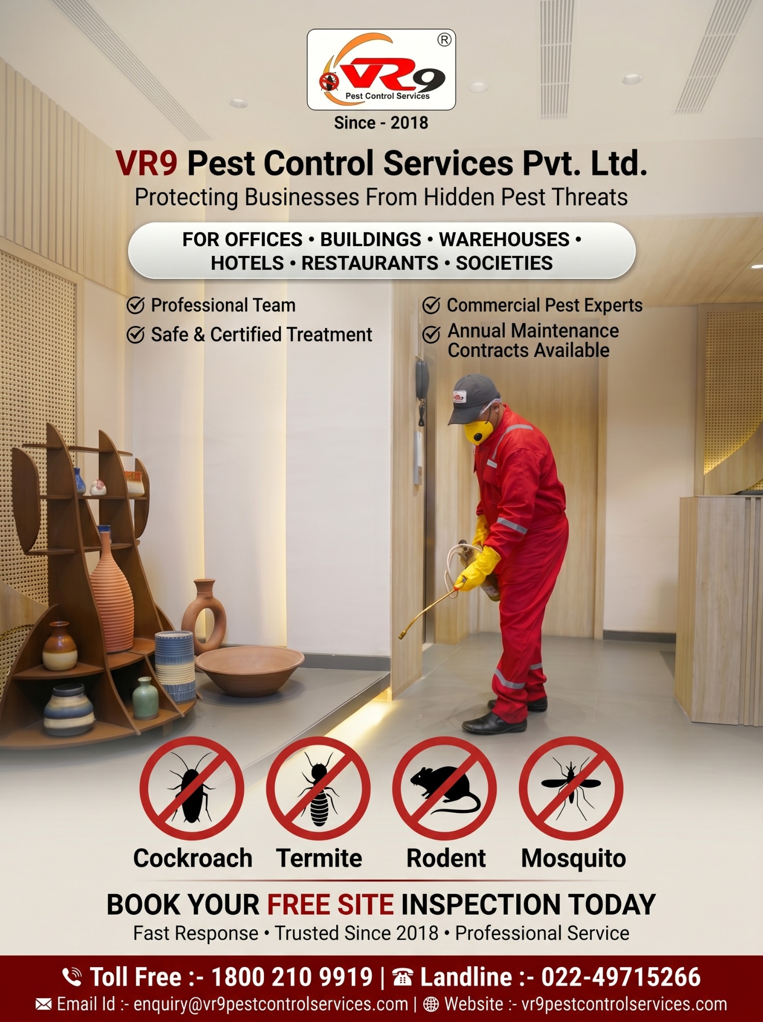 VR9 pest control Pvt Ltd. Facebook ad