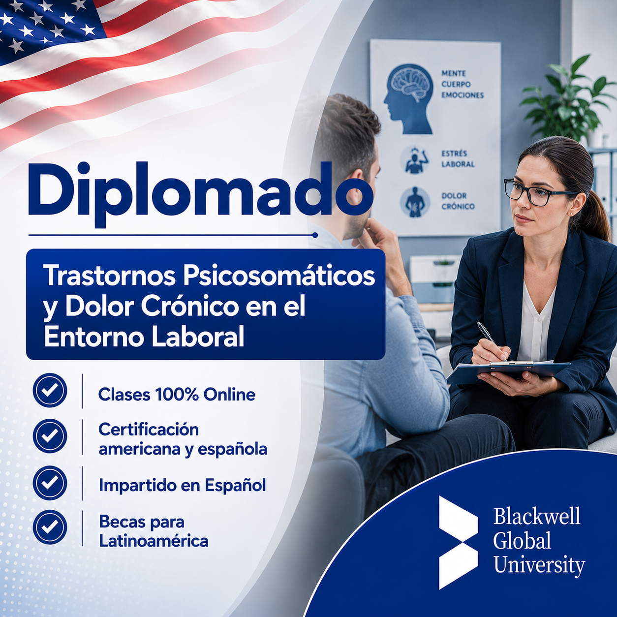 Blackwell Global University Facebook ad