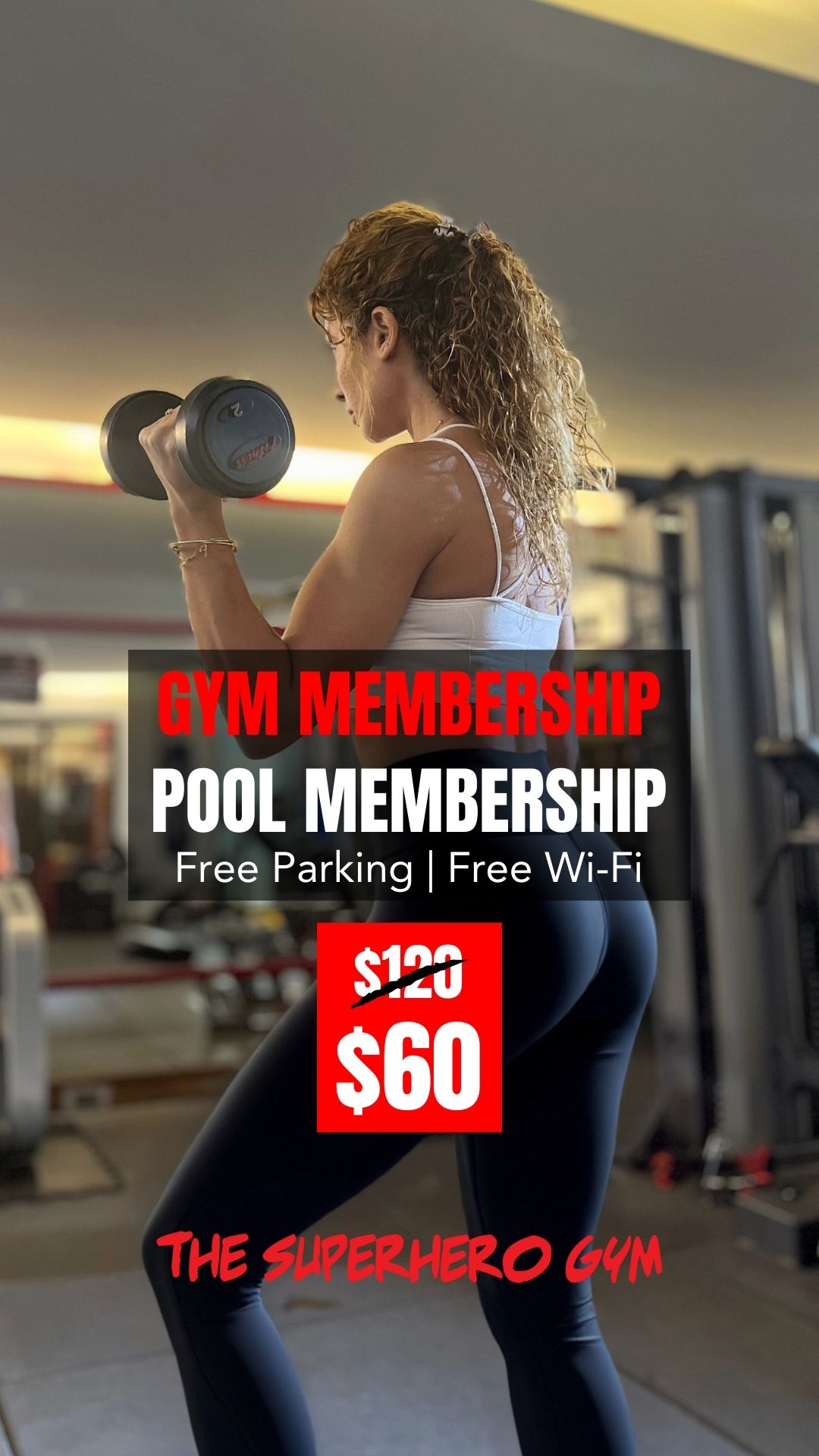 The Super Hero Gym Facebook ad from Apr 14, 2026