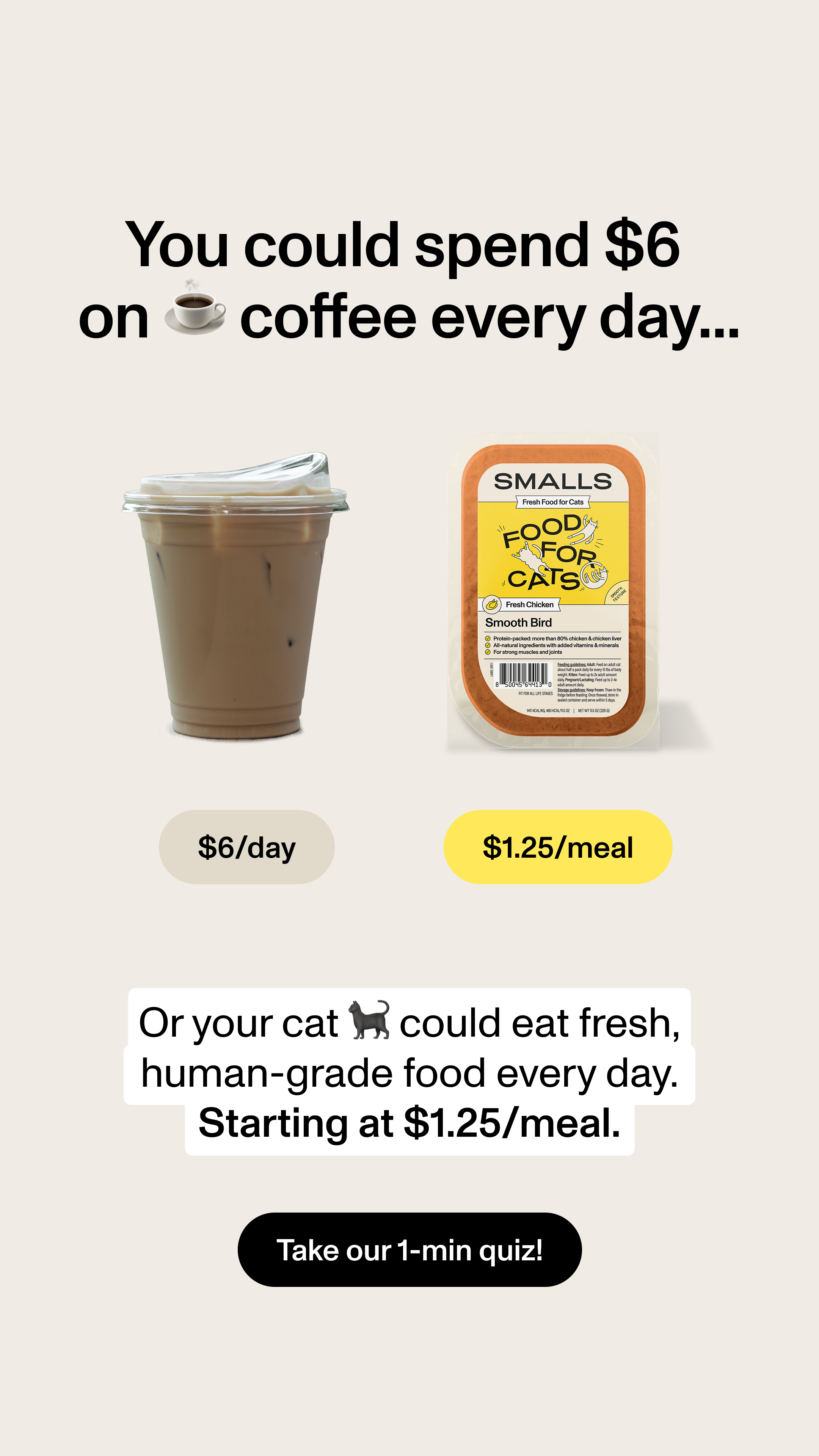 Smalls Facebook ad
