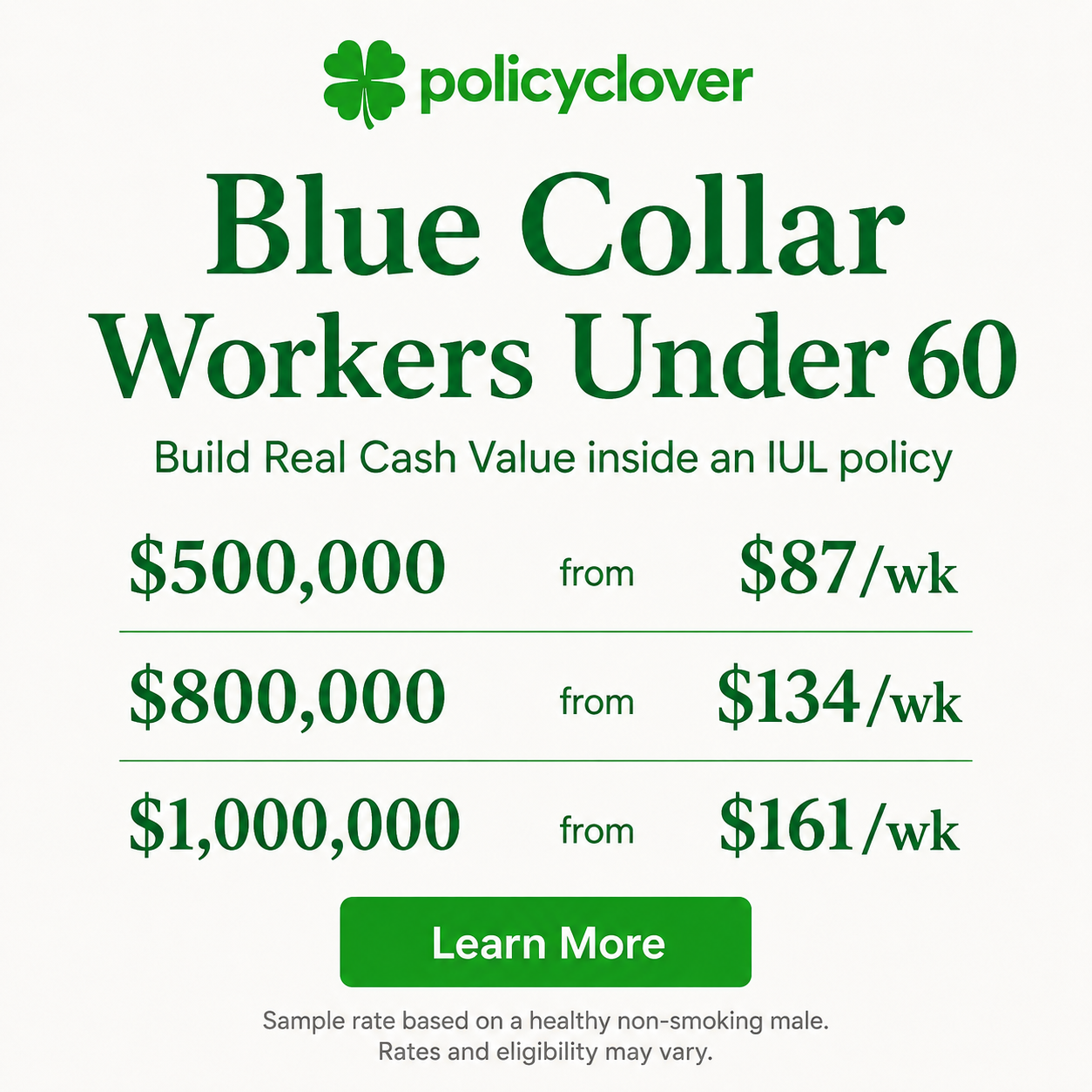PolicyClover Facebook ad