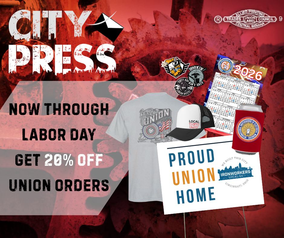 City Press LLC Facebook ad: Get Your Union Gear Here