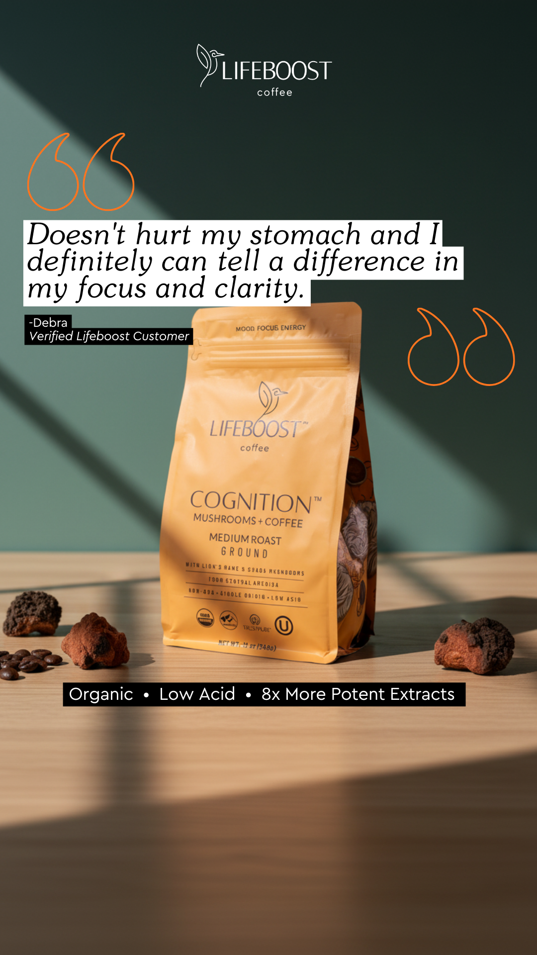 Lifeboost Coffee Facebook ad