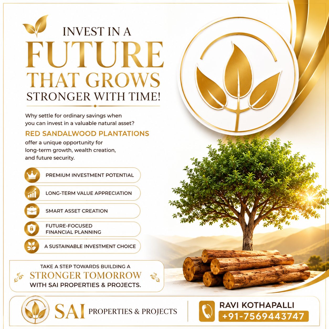 Ravi Farmlands Facebook ad: Own a piece of Red Gold with Sai…