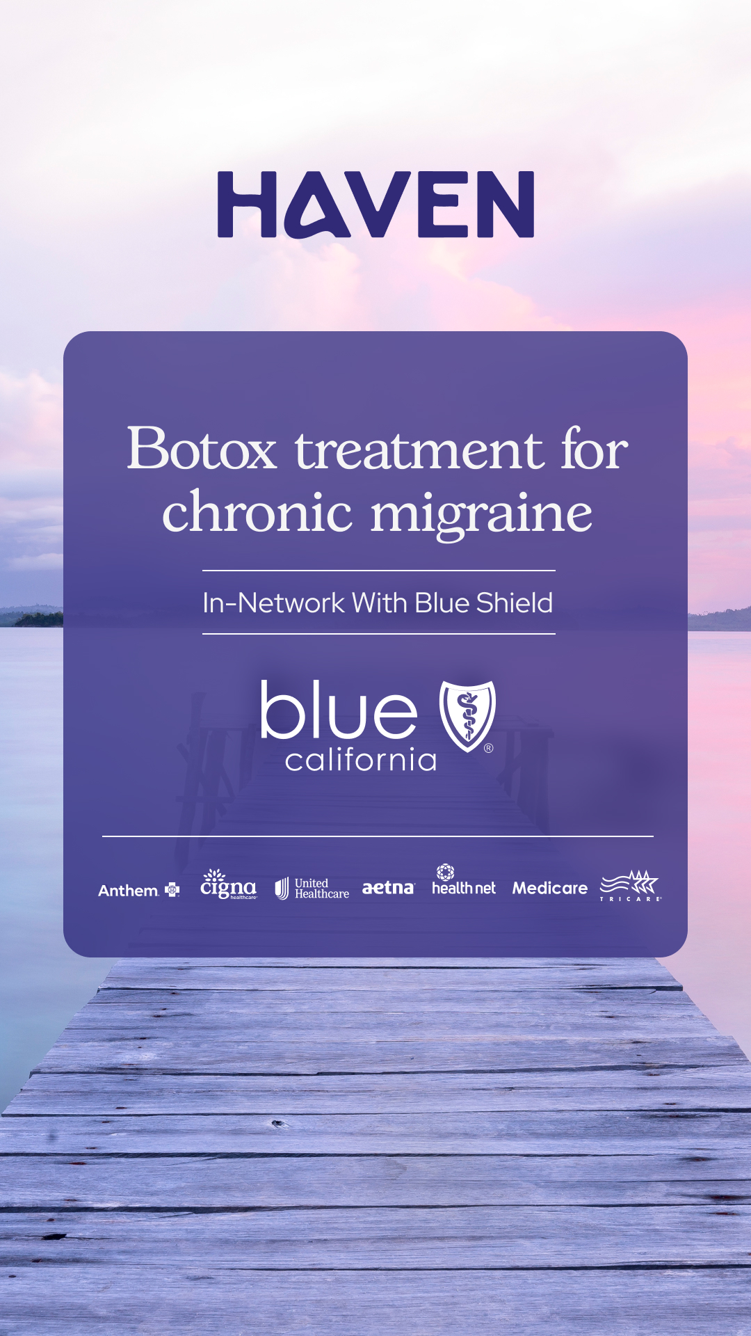 Haven Headache & Migraine Center Facebook ad from Oct 21, 2025