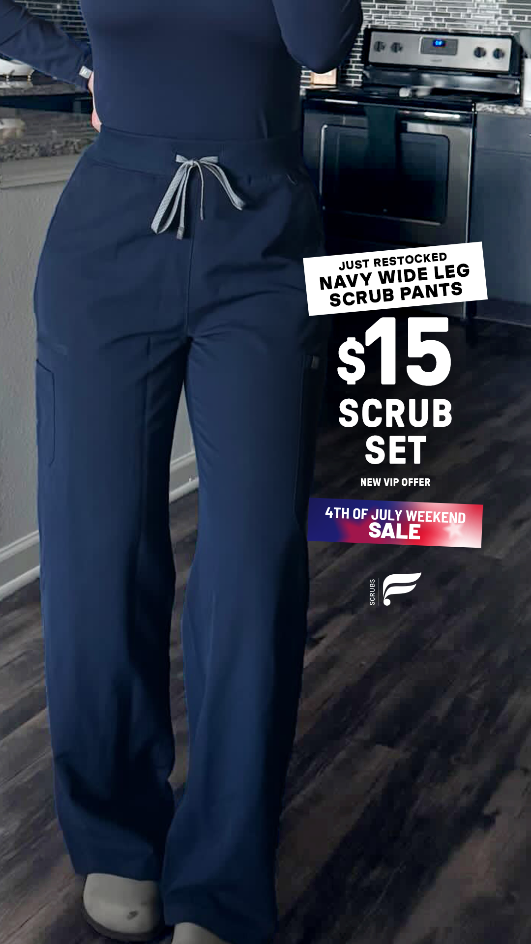 Fabletics Scrubs Facebook ad