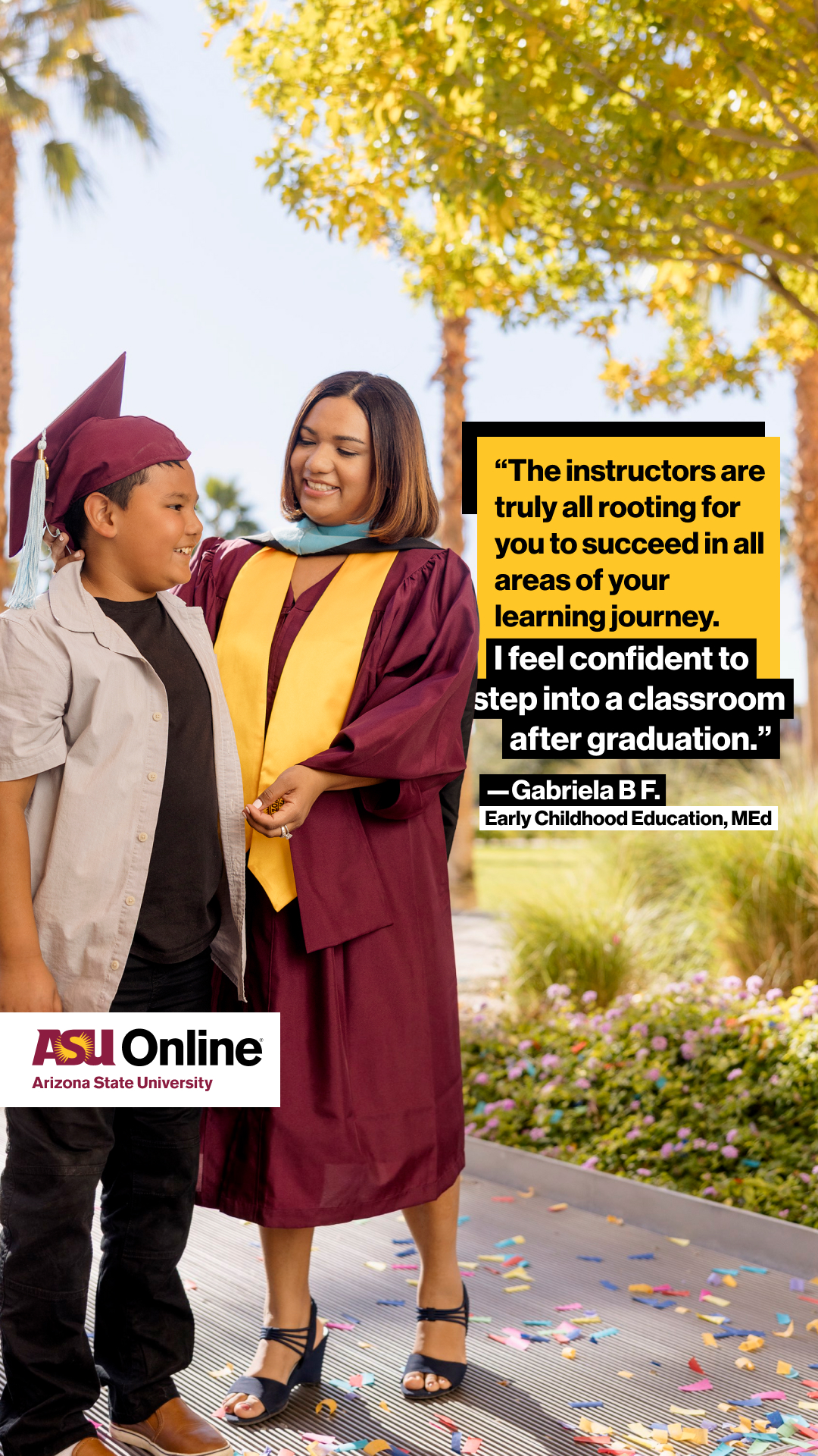 ASU Online Facebook ad