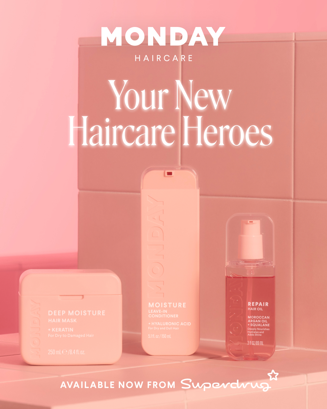 MONDAY Haircare Facebook ad
