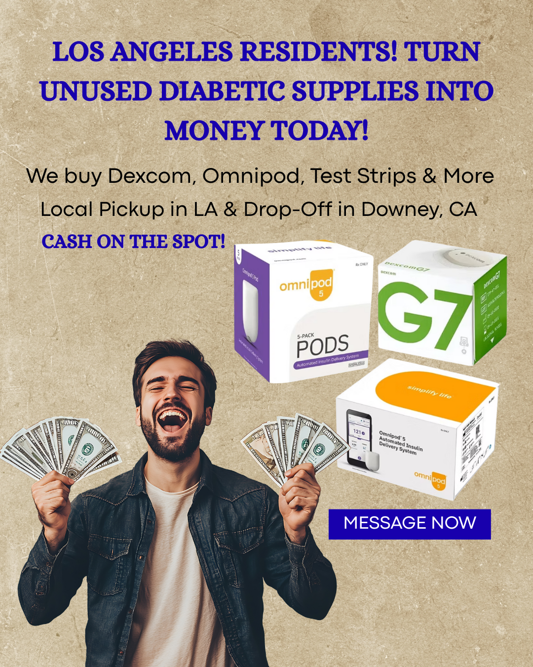 Los Angeles Diabetic Buyback Facebook ad from Dec 29, 2025