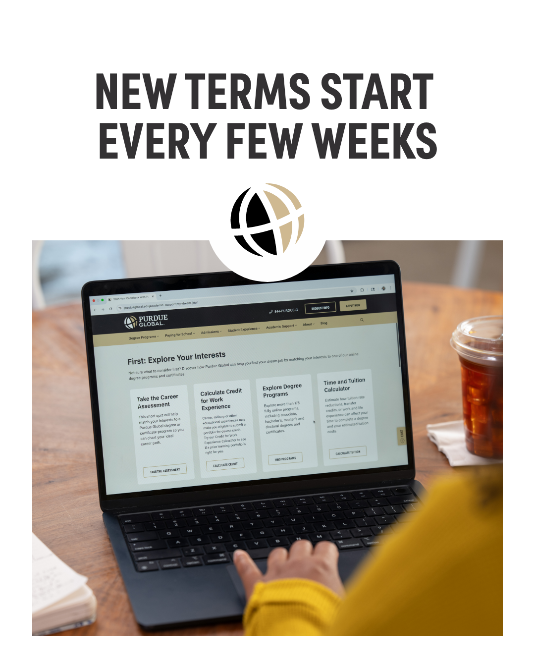 Purdue Global Facebook ad: It’s Your Time to Get Ahead