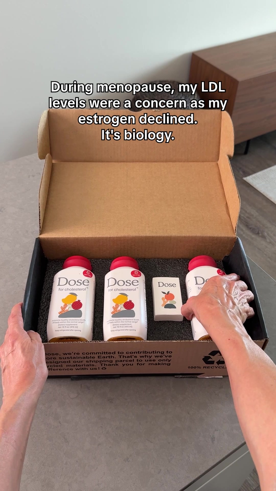 Dose for Cholesterol Facebook ad: Cholesterol Support During Menopause