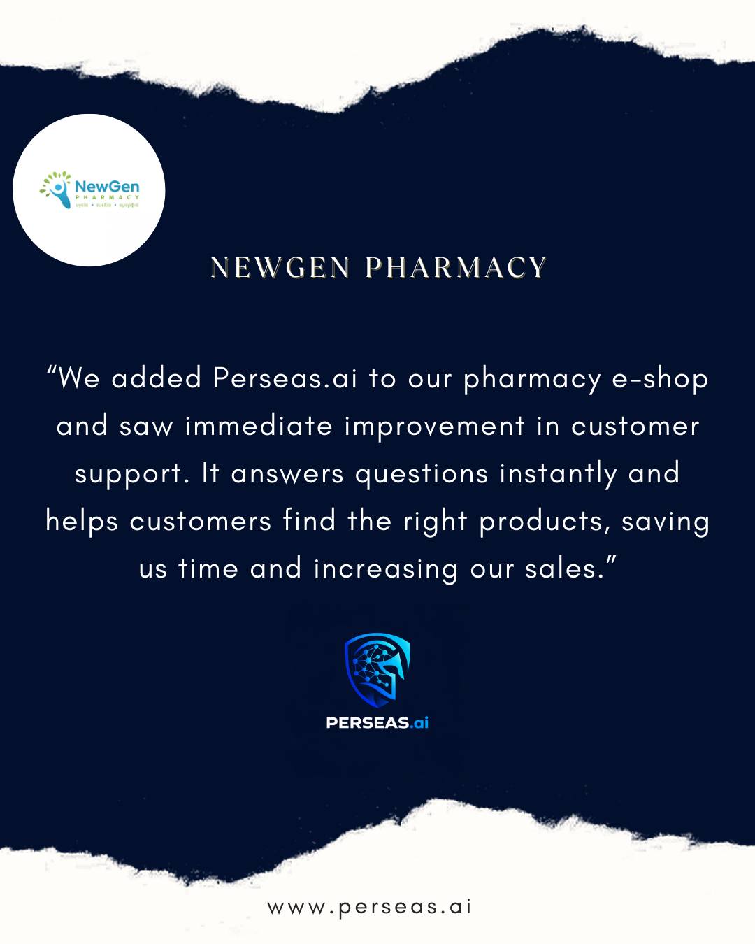 Perseas.ai Facebook ad: Chat with us
