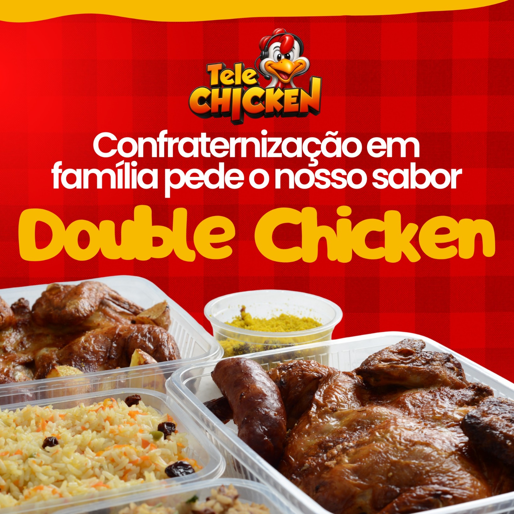 Tele Chicken Delivery Facebook ad: Converse conosco