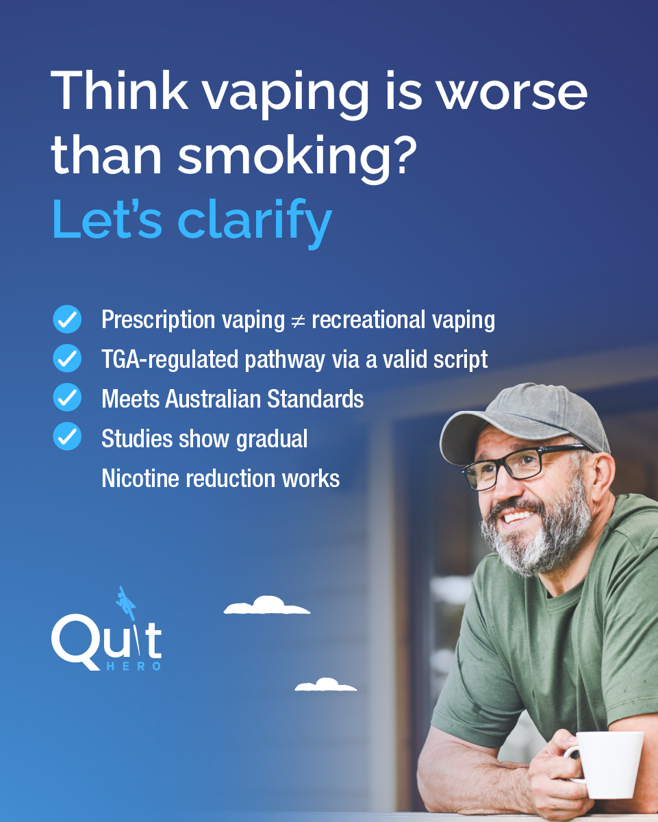 Quit Hero Facebook ad: Quit & take control of your nicotine habit