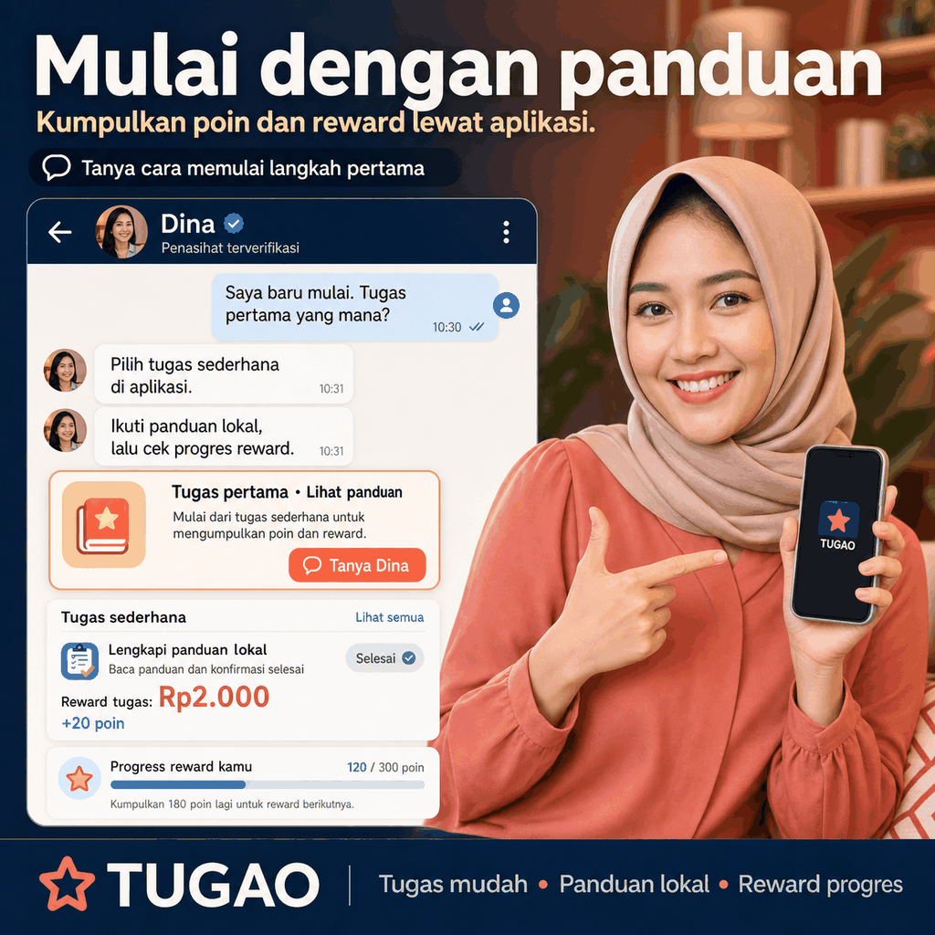 TugaoApp Facebook ad: Coba sekarang dan mulai kumpulkan poin.