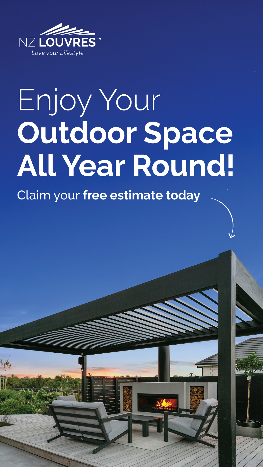 NZ Louvres Facebook ad from Jun 22, 2026