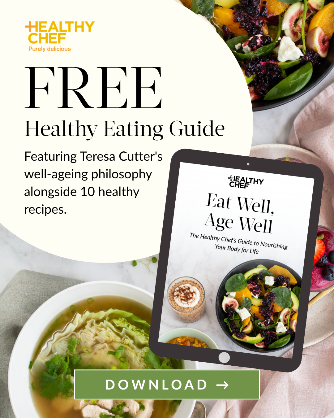 The Healthy Chef Facebook ad