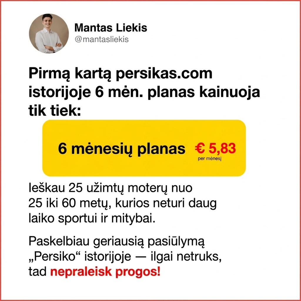 Mantas Liekis Facebook ad